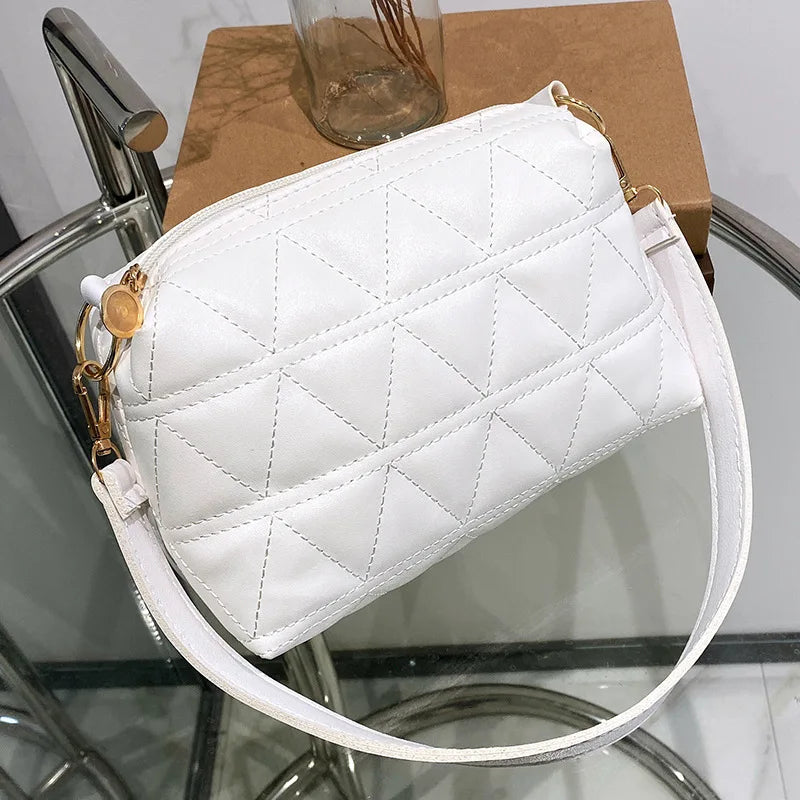 Women's Rhombic Chain Crossbody Bag Shoulder Handbag