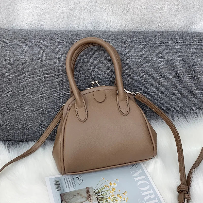 Women's PU Leather Shell Shoulder Messenger Bag