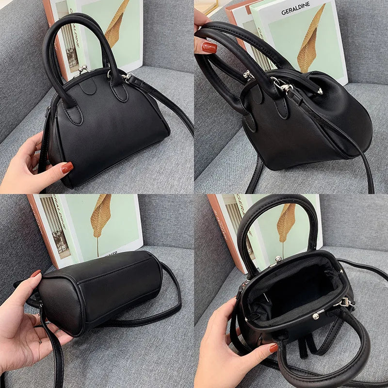 Women's PU Leather Shell Shoulder Messenger Bag