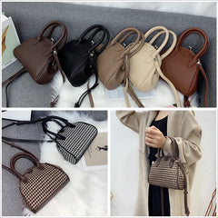 Women's PU Leather Shell Shoulder Messenger Bag
