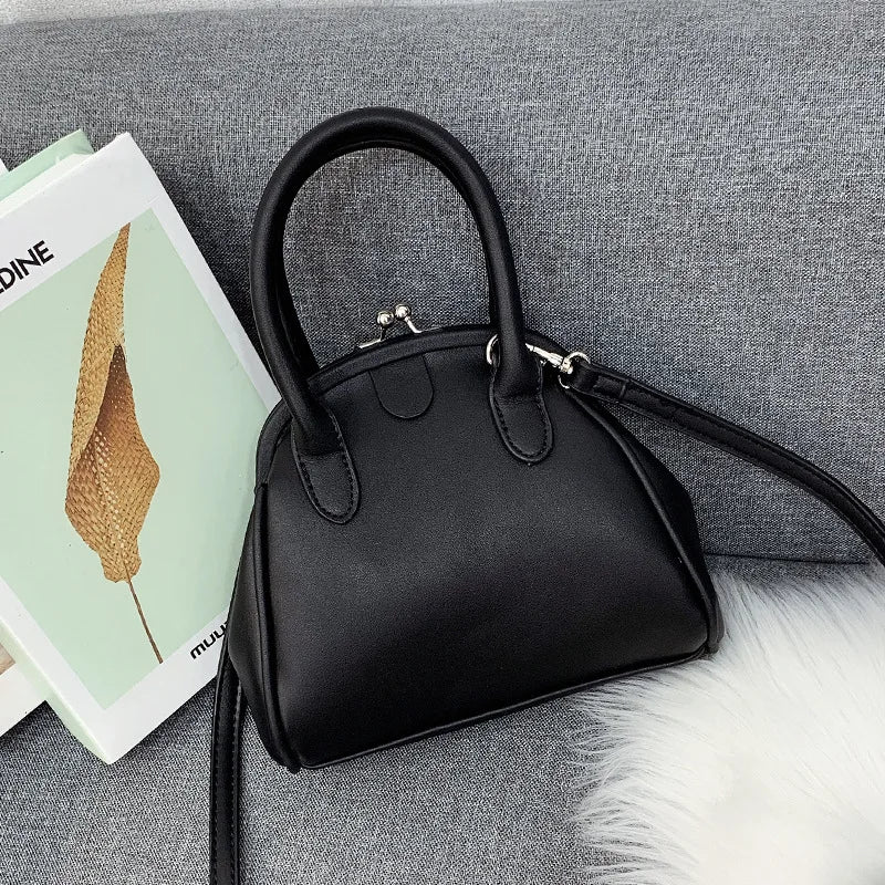 Women's PU Leather Shell Shoulder Messenger Bag