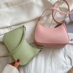 Small Soft Face Women's Bag, Portable One Shoulder Armpit Bag