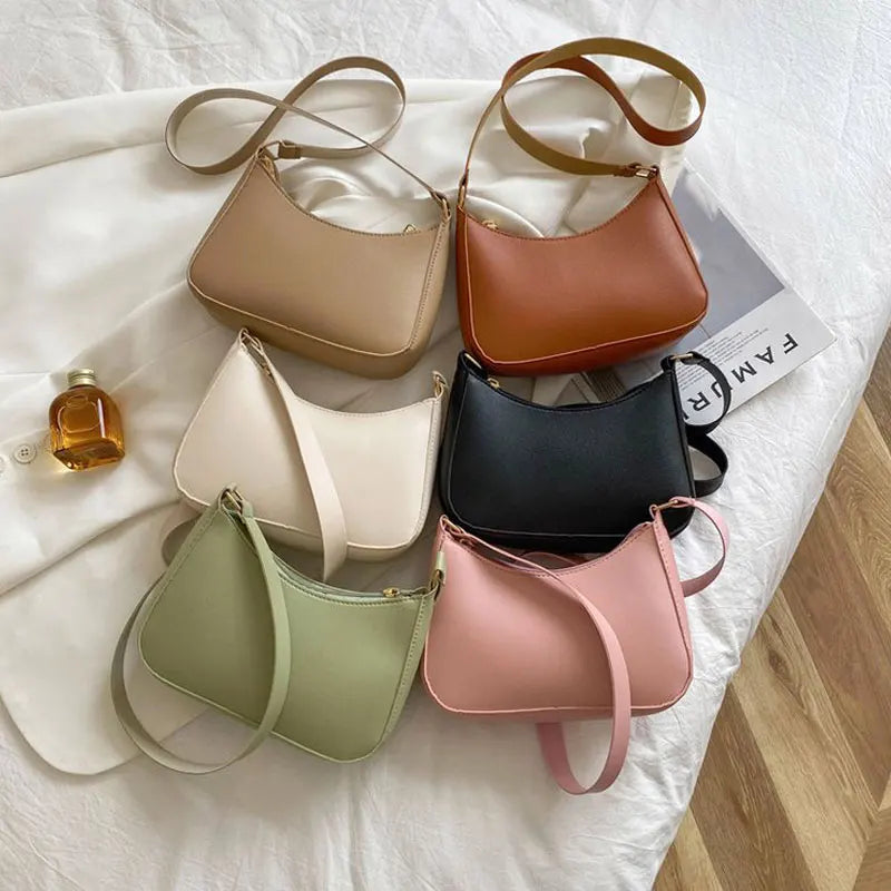 Small Soft Face Women's Bag, Portable One Shoulder Armpit Bag