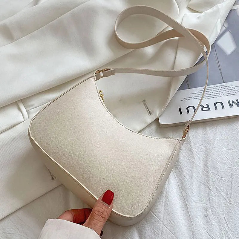 Small Soft Face Women's Bag, Portable One Shoulder Armpit Bag