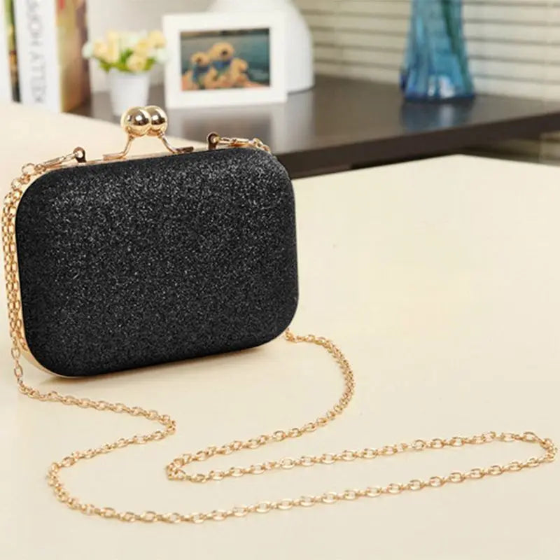 Evening Party Handbag Wedding Clutch Bag with Chain