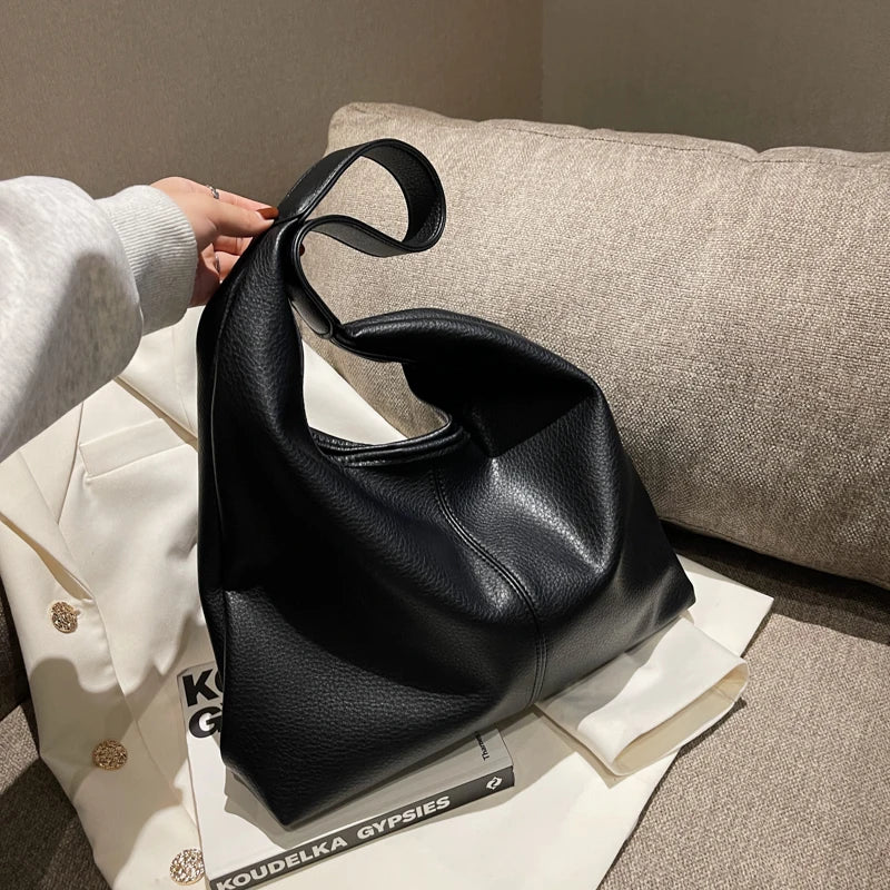 Women's Casual Leather Shoulder Bag Set