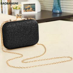 Women's Evening Party Handbag Wedding Ball Clutch Bag with Chain