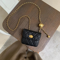 Women's Leather Banana Chain Bag Waist Chest Strap Bag