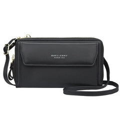 Women's Messenger Bag Shoulder Bag Large Capacity Wallet Double Zip Phone Case