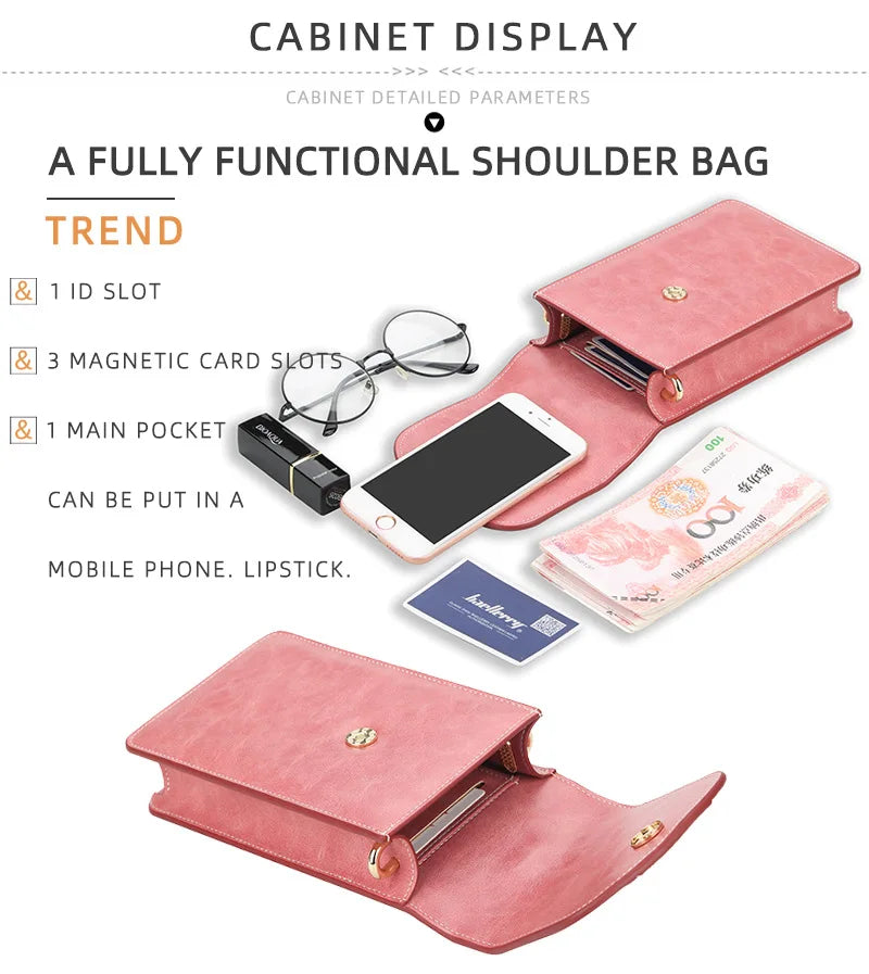 Women's Large Capacity Long Wallet Crossbody Bag