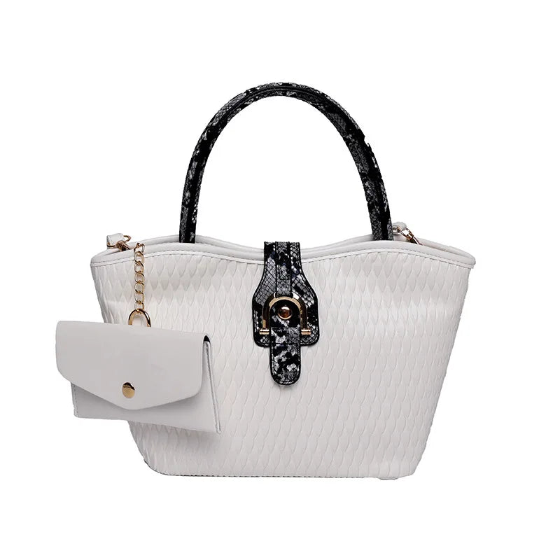Snake Pattern Tote Bag Handbag Shoulder Messenger