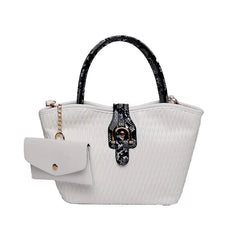 Snake Pattern Tote Bag Handbag Shoulder Messenger