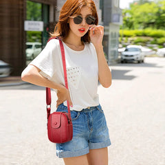 Women's Leather Mini Bag Vertical Key Messenger Bag