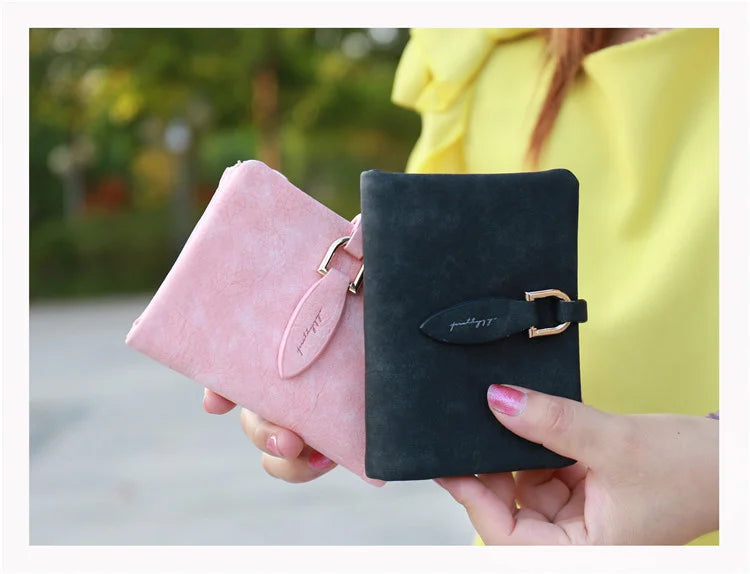 Women's Frosted Leaf Mini Pocket Wallet