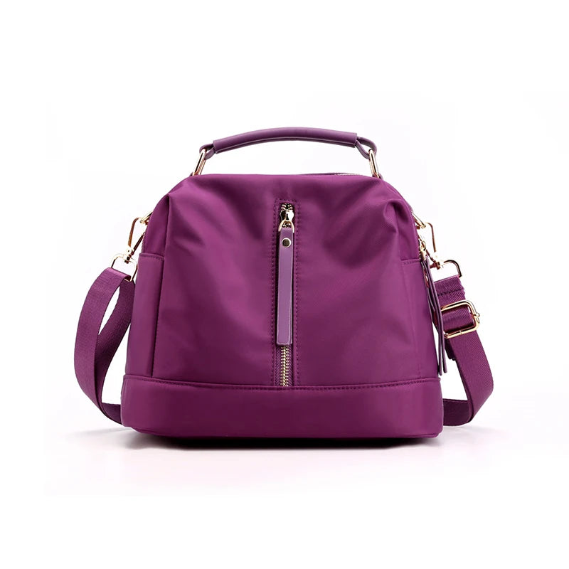 Small Retro Shoulder Bag Waterproof Nylon Crossbody Purse