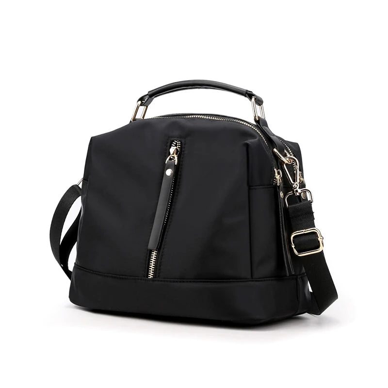 Small Retro Shoulder Bag Waterproof Nylon Crossbody Purse