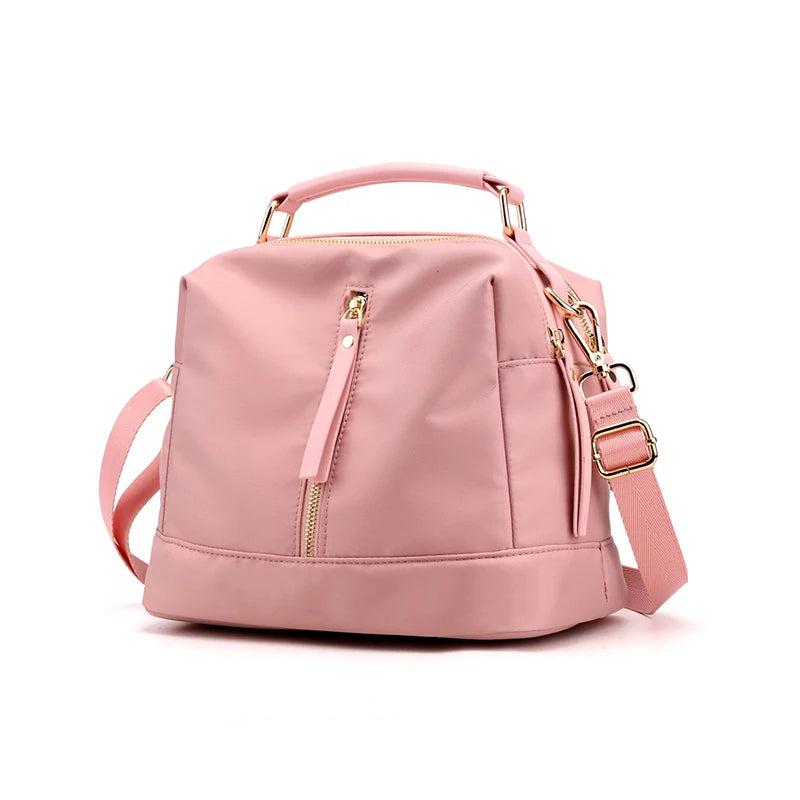 Small Retro Shoulder Bag Waterproof Nylon Crossbody Purse