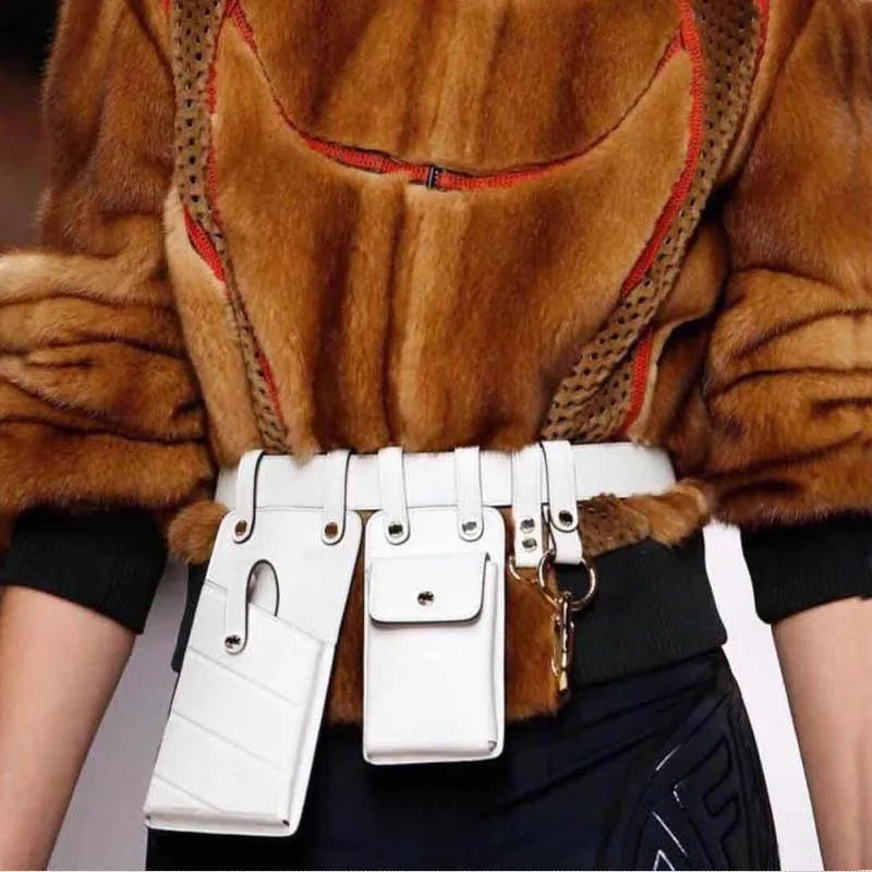 Women's Leather Tail Wrapping Belt Bag