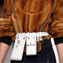 Women's Leather Tail Wrapping Belt Bag