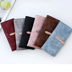 Women's Long Wallet with Large Capacity Frosted Wallet