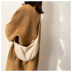Nylon Crossbody Shoulder Bag Handbag Dumpling Phone Pouch