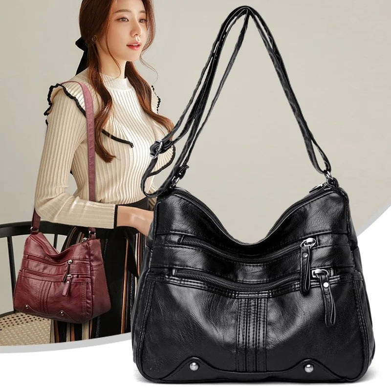 Women Crossbody Bag Soft Leather Handbags