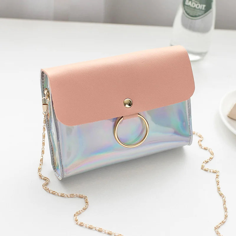 Laser Crossbody Bag for Women Chain Mini Shoulder Bag
