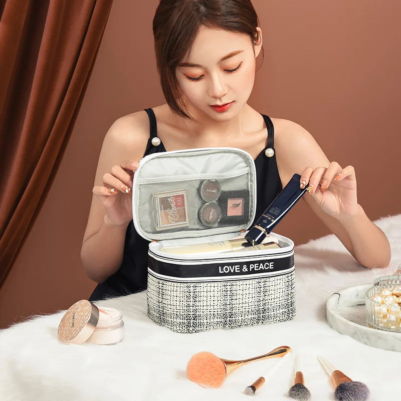Women's Travel Wash Bag Large Capacity Beauty Cosmetic Box