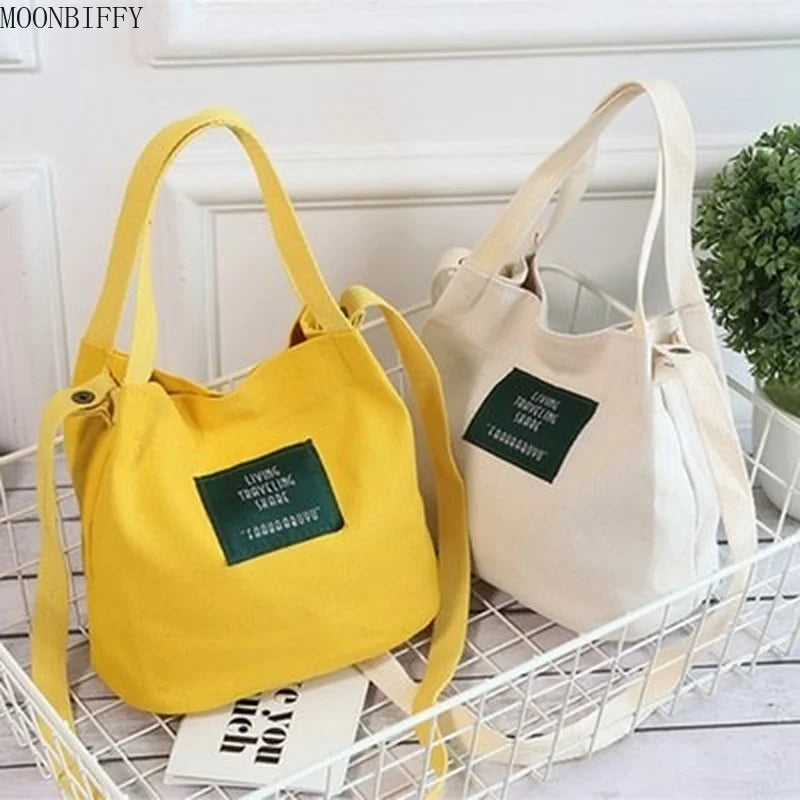 Canvas Single Strap Mini Crossbody Bag for Women
