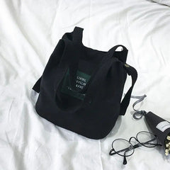 Womens' Canvas Bucket Bag Shoulder Crossbody Handbag