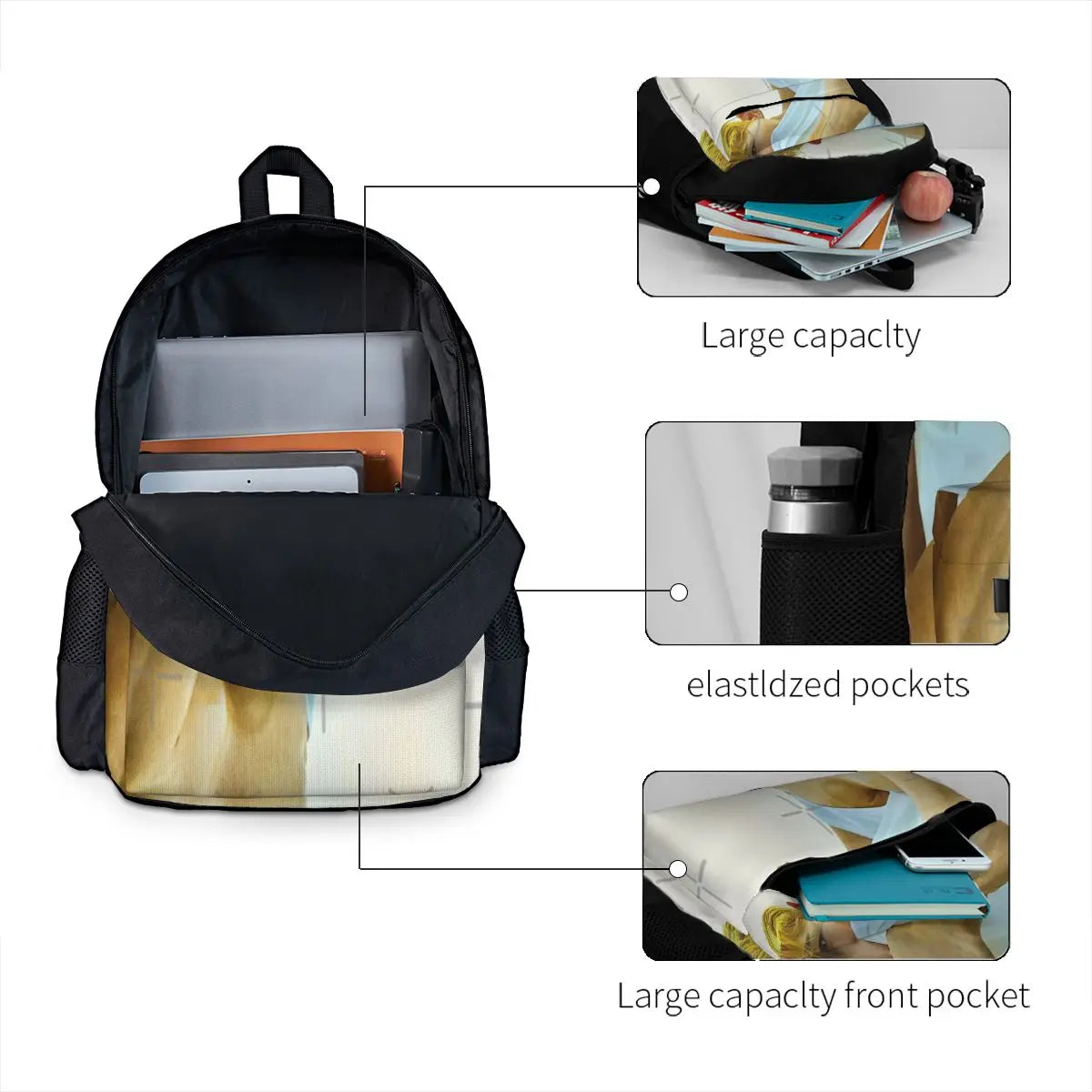 Wonho Open Mind Backpacks Men's Women's Bag