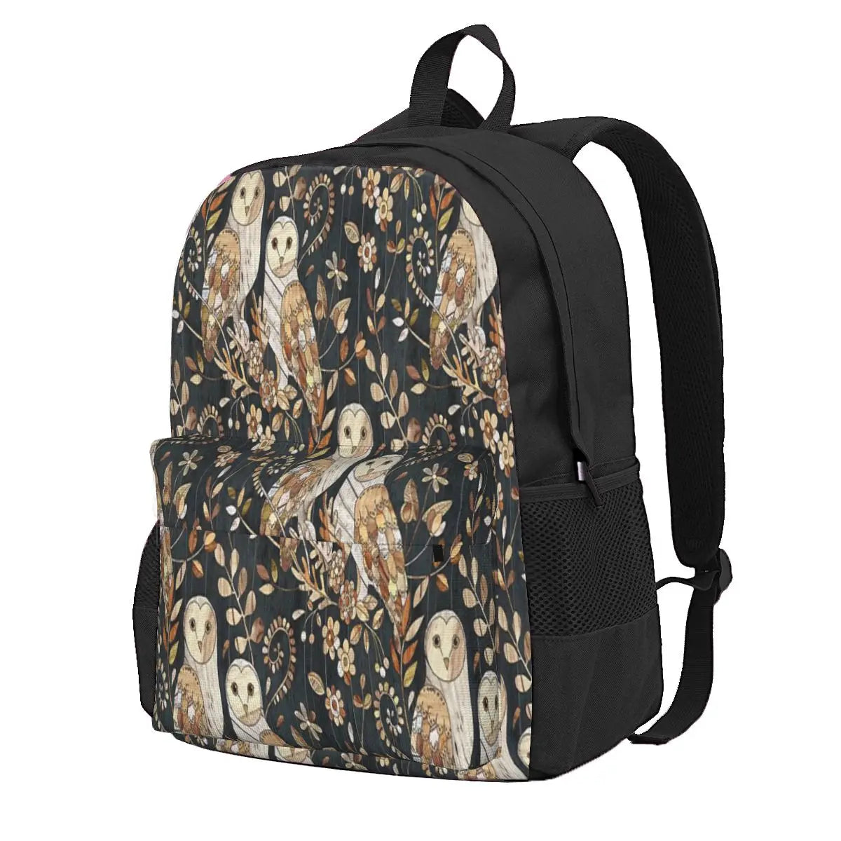 Wooden Wonderland Barn Owl Collage Backpacks