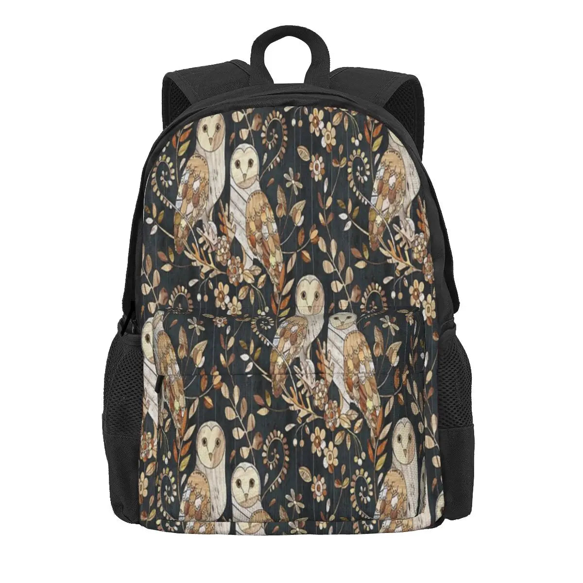 Wooden Wonderland Barn Owl Collage Backpacks