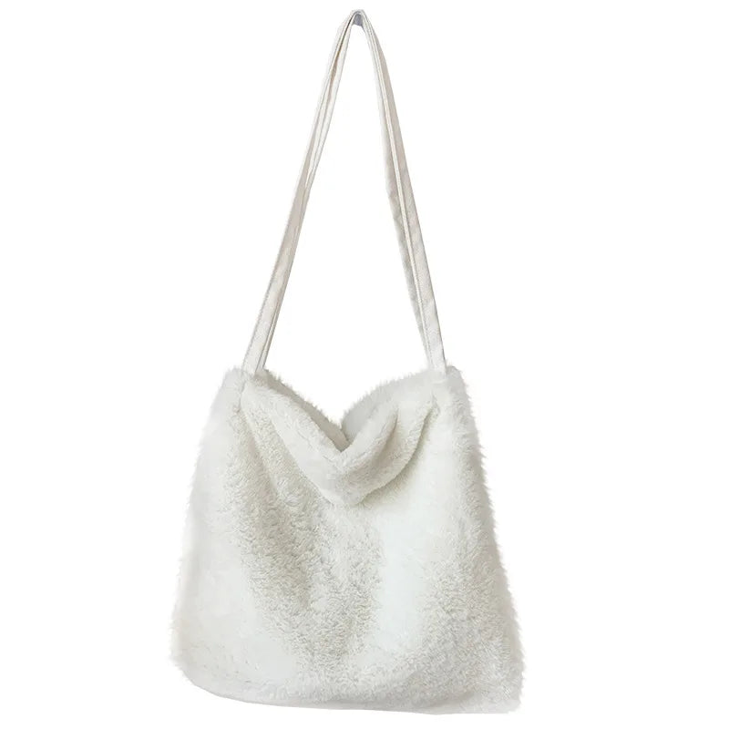 Japanese Style Woolen Bag for Women Autumn Winter