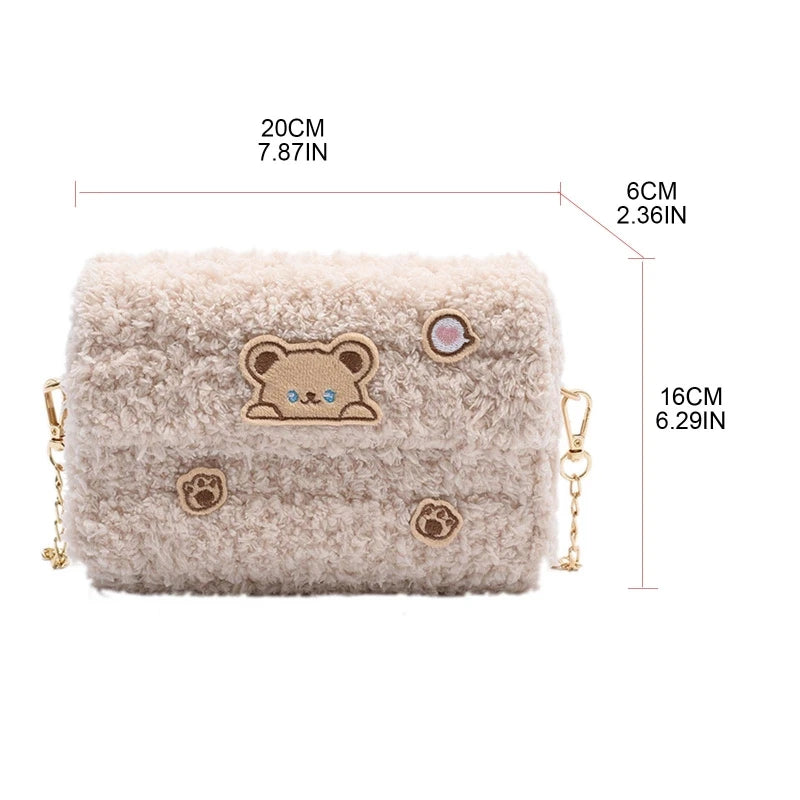 Wool Crossbody Bag Hand Woven Handbag Shoulder Snack Bag