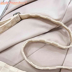 Plaid Women Crossbody Bag Large Capacity Solid