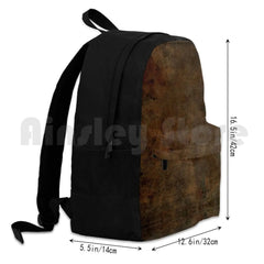 Brown Leather Outdoor Hiking Backpack Camping Travel