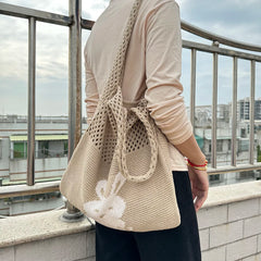 Cartoon Rabbit Hobo Bag Large Capacity Eco-Friendly Tote for Women Girls