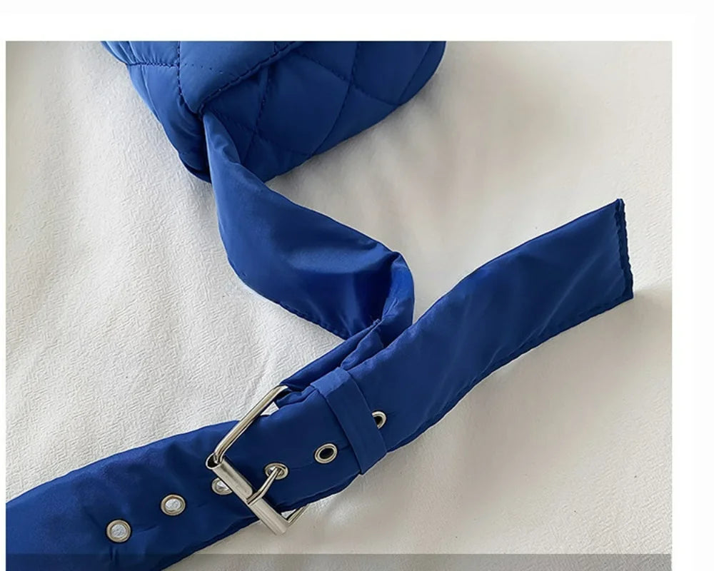 Cotton Padded Shoulder Bag for Women