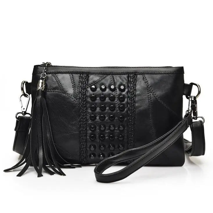 Hot Women Hand Bag Female Rivet Shoulder Bag Clutch Bag