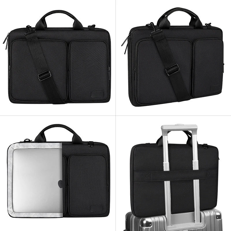 Leather Laptop Handbag for Business Macbook Pro