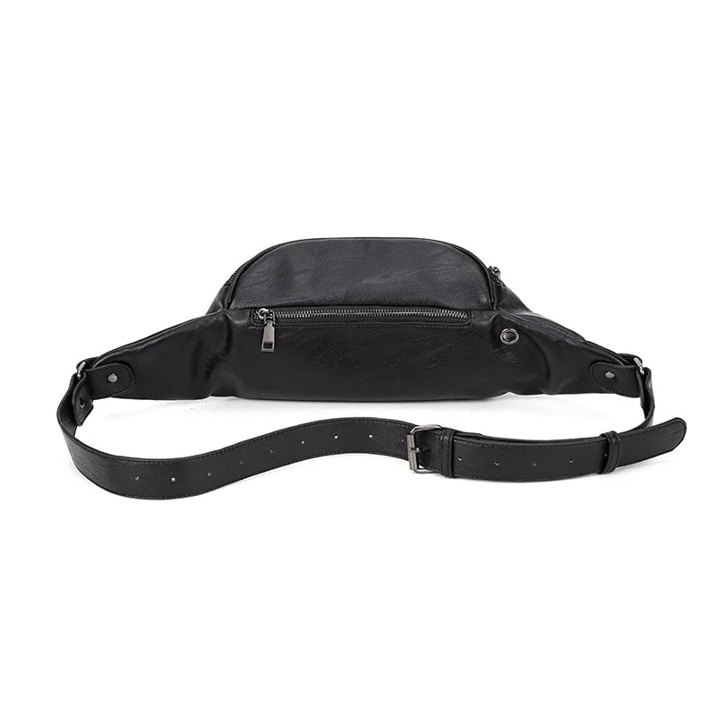 Xiao.p High Pu Leather Men's Waist Pack
