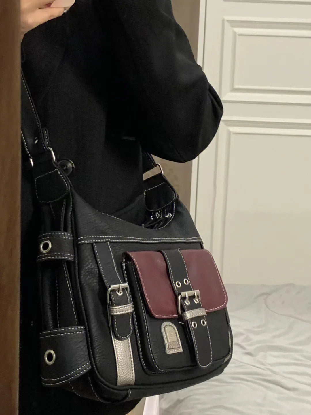 Y2K Vintage Shoulder Bag Large Capacity Handbag