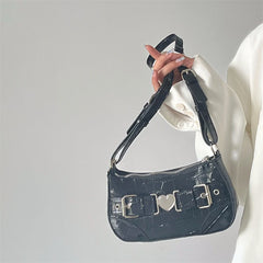 Y2k Crocodile Pattern Shoulder Bag for Women