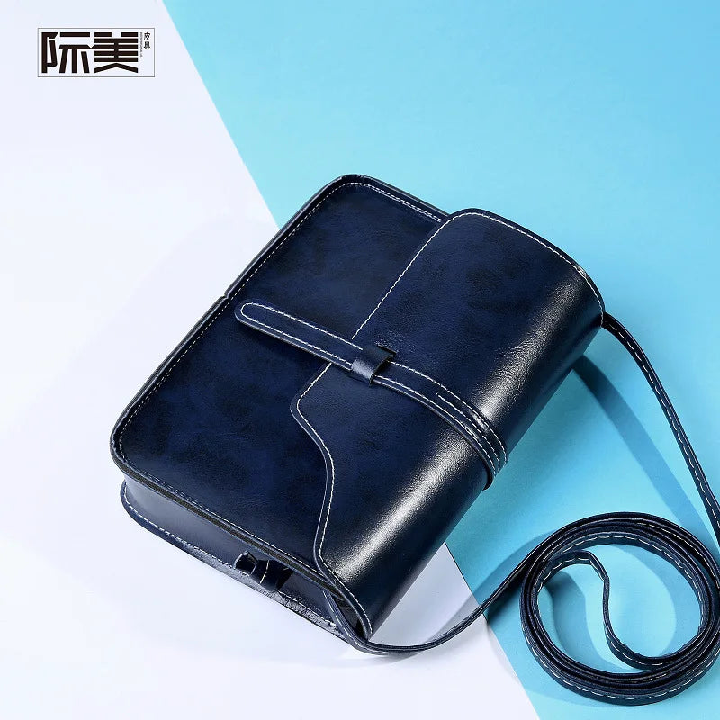 YAOKU Women's Mini Messenger Bag Retro Square Shoulder Bag