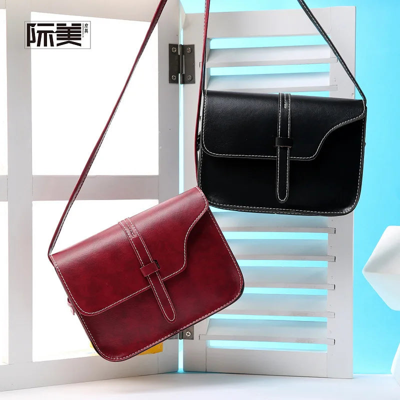 YAOKU Women's Mini Messenger Bag Retro Square Shoulder Bag
