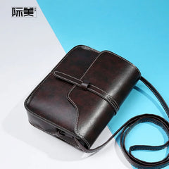 YAOKU Women's Mini Messenger Bag Retro Square Shoulder Bag