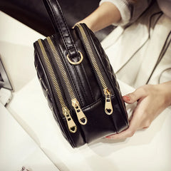 Diamond Lattice Shoulder Crossbody Bag for Women
