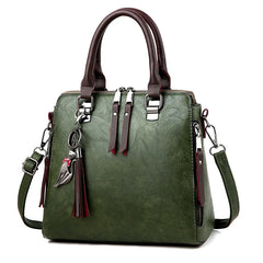 Women Handbags Top-Handle Shoulder Bag Casual Bag Cat PU Leather Ladies Spring