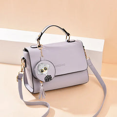 PU Leather Shoulder Messenger Bag Top-Handle Small Bag for Women